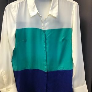 Ann Taylor button down dress blouse